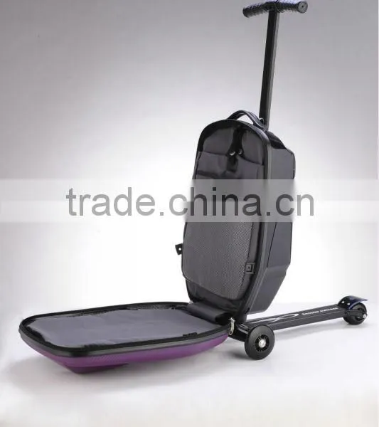 2015 Hot Sale Trolley Luggage / Multi-funcation Scooter Suitcase photo-2