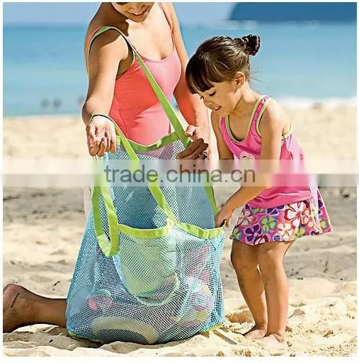 Children Shells Pouch Beach Hangbag Foldable Tote Beach Mesh Bag photo-4
