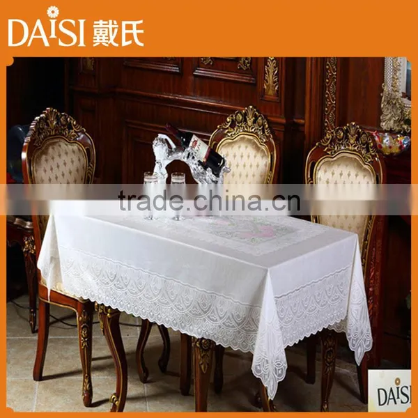 137CM*183CM PVC Lace Long Graceful and Competitive Table Cloth photo-4