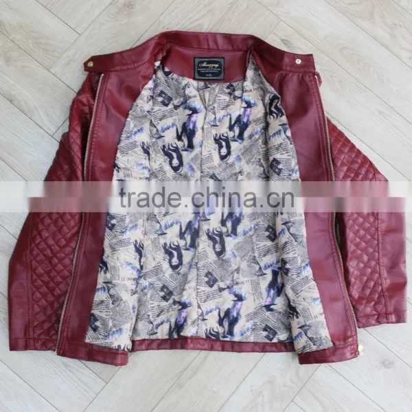 2017 New Small Leather Jacket Women Top Quality High Fashion photo-3