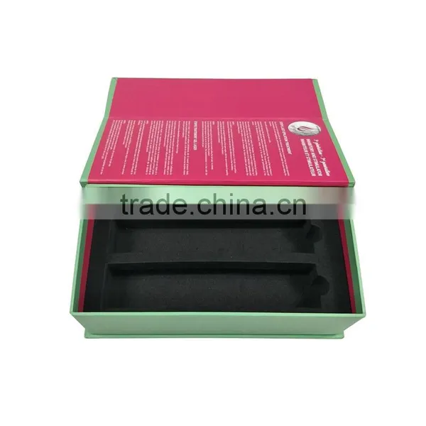 Wholesale Custom Printed Magnet Paper Book Box Packing Hair Removal Device With EVA Insert photo-2