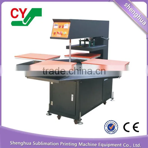 High Efficiency Cheap Semi Automatic Four Stations Multicolor t Shirt Printing photo-2