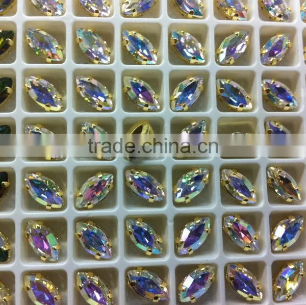 Sew on Rhinestones in Metal Claw for Wedding Dress photo-6