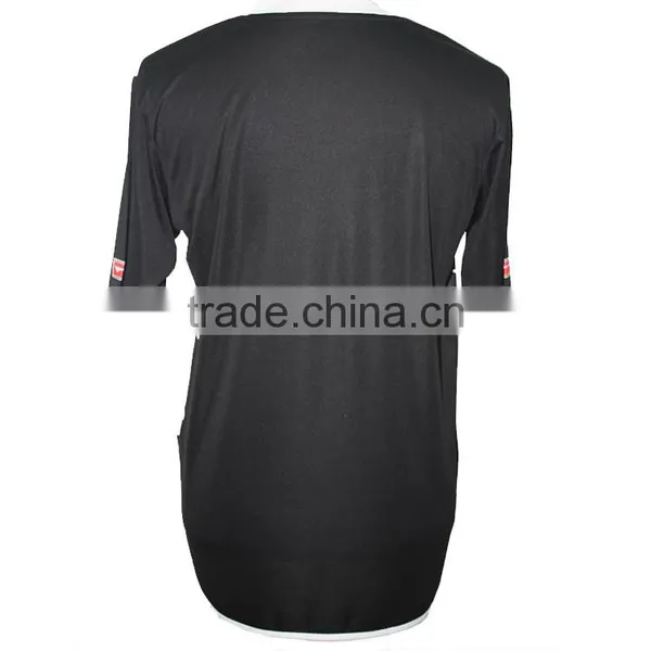 Good Quality Comfortable Black White Stripe Jersey photo-2