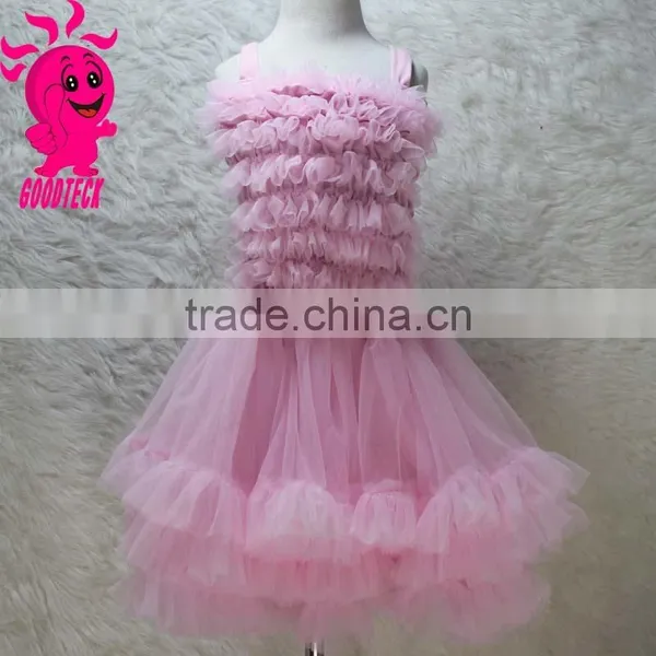 Latest Sweetheart Party Wear Dress Wholesale Chiffon Baby Girl Dress Designs photo-4