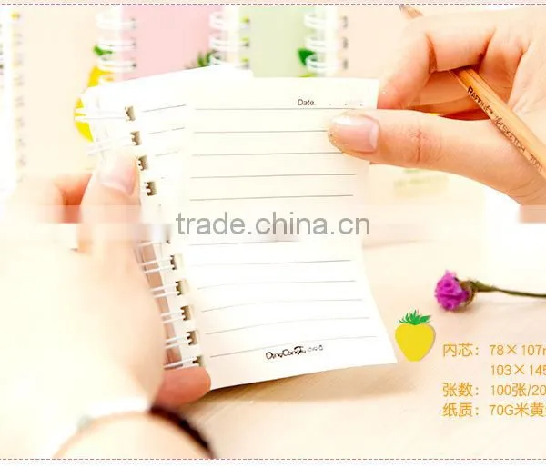Cute Colors PP Cover Notepad Customizable Wire-o Binding Memo Pad photo-4