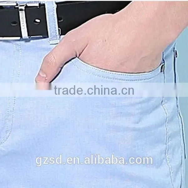 100% CottonTop Quality Trendy Skyblue Fancy Casual Pants Men photo-3