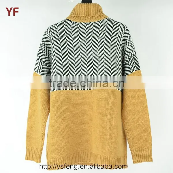 High Quality Turtle Neck Pullover Men Knit Sweaters photo-2