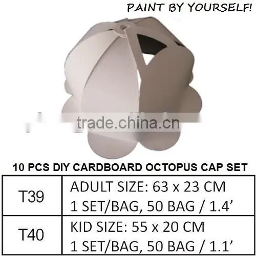 10 Pcs Papaer Craft DIY Cardboard Baseball Cap photo-2