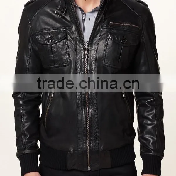 Mens Leather Good Quality Cowhide Leather Jackets