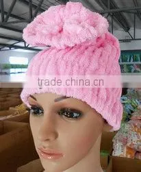 Bamboo Fiber Hair Towel / Hair Drying Bath Towels photo-3