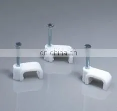 Flat Cable Clips, cable holder clip, flat nail clips F-2.5,F-4,F-5.F-6,F-8,F-10,F-12