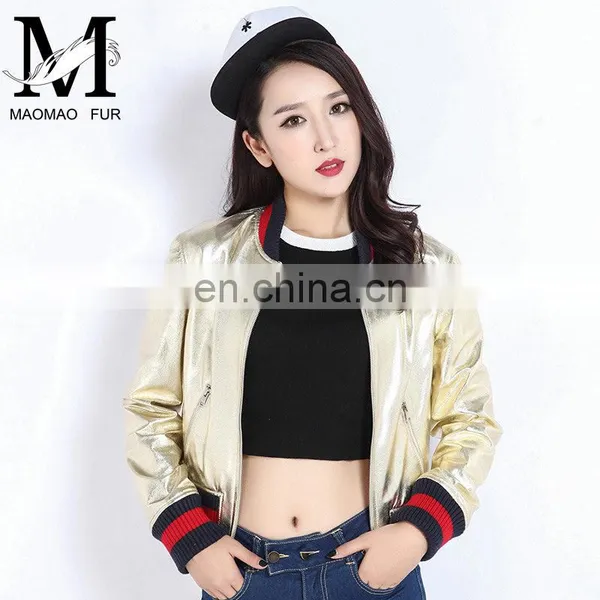 Women Autumn 2016 New Motorcycle Leather Coats Short Korean Version of Slim Real Leather Coat Female photo-4