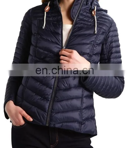 Factory OEM Short Quilted Down Jacket Women Wholesale photo-2