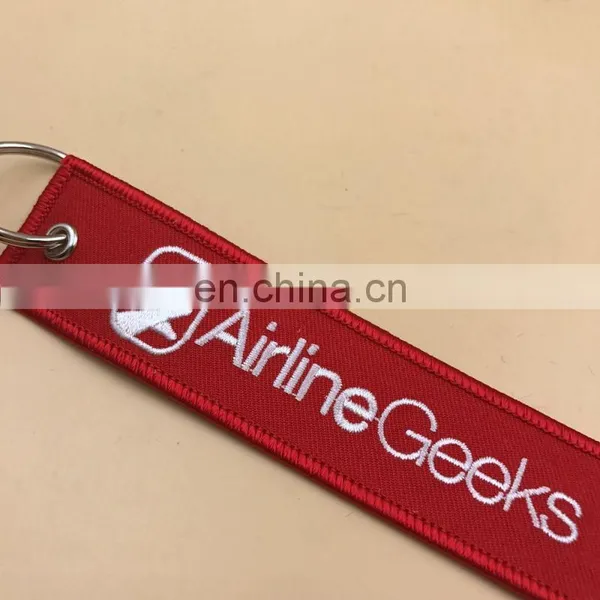 Woven Key Chain Crew Luggage Tags Remove for Flight photo-4