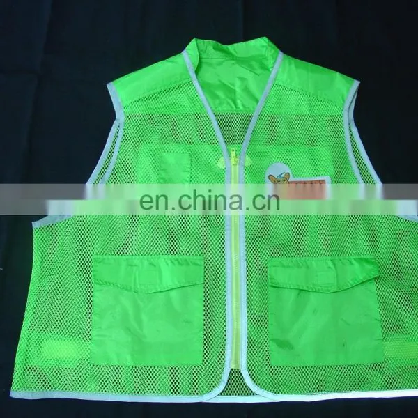 High Visibility Green Safety Vest With Reflective Safety Vest Roadway HI Viz Cheaping Hot Sale photo-6
