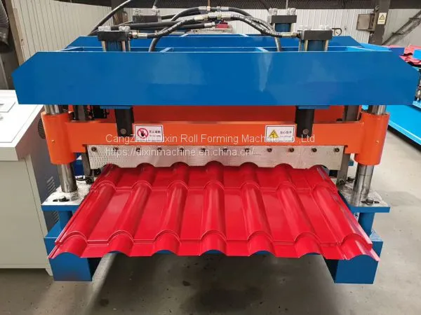 Hot Sell Roofing Glazed Step Tile Roll Forming Machine for Sale photo-4