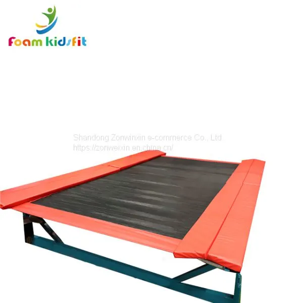 Comfortable big indoor children jump sport fitness folding trampoline