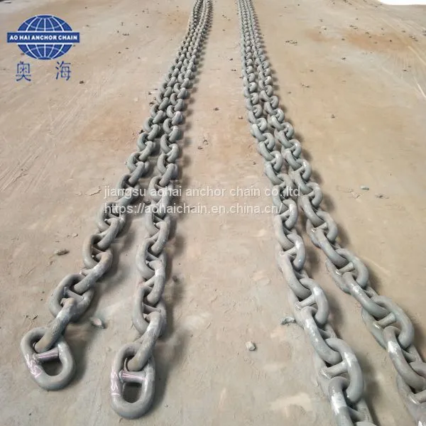 76mm 27.5m Marine Welded U2/u3 Studless Anchor Chain With NK photo-2
