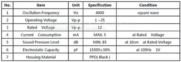 Piezoelectric Passive Buzze Scdz17*07 photo-3