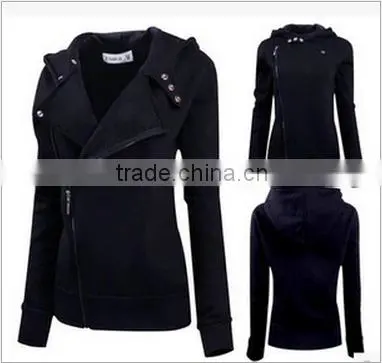 New design made in china plus size women sweater with hood jumper tops outwear