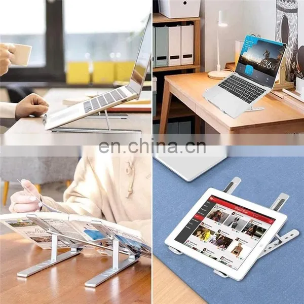 Aluminium Notebook Stand Foldable Laptop Holder Cooling Stand Computer Accessories Portable Laptop Table Stand Adjustable photo-5