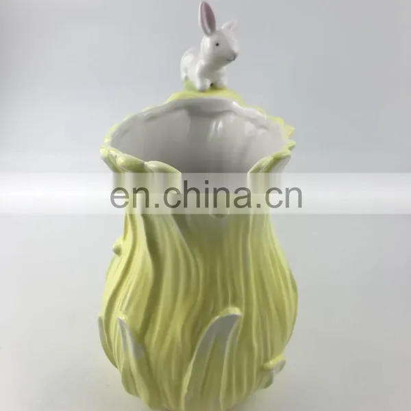 Custom Logo Rabbit Decorative Ceramic Water Pitcher Jug Pot photo-2