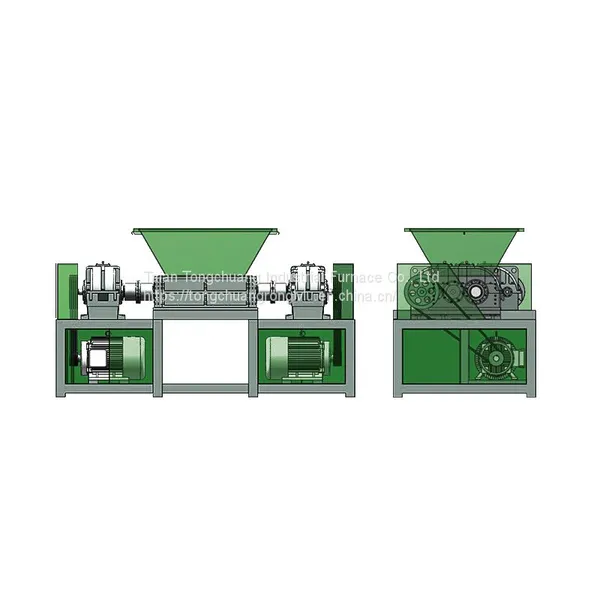 Small Shredding Machine, Scrap Metal Crusher, Multifunctional Biaxial Shredding Machine photo-5