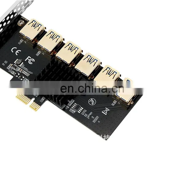 Pci-e To Pci-e Adapter 1 Turn 6 Pci-express Slot 1x To 16x Usb 3.0 Special Riser Card Pcie Converter photo-2