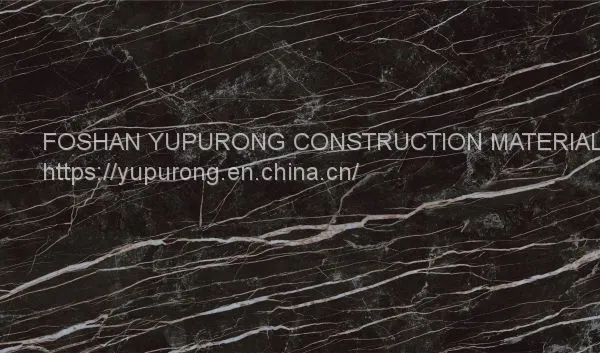 Premium Matte Black Marble Large Format Thin Porcelain Panel 3000x1000mm photo-2