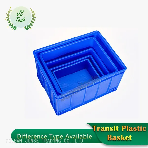 Plastic Basket Turnover Basket Large Square Factory Plastic Frame Turnover Box Express photo-2