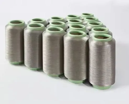 DTY 40D 100% Silver Coated Nylon Draw Texturing Yarn
