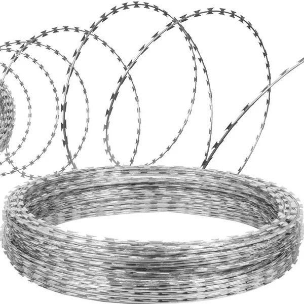 Stainless Steel Razor Barbed Wire/Concertina Blade Fencing Security Wire Roll Price for Farm Prison Safety Fence photo-5