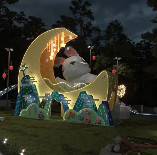 Moon Rabbit Modeling SlideTonghua Castle Amusement Park photo-3