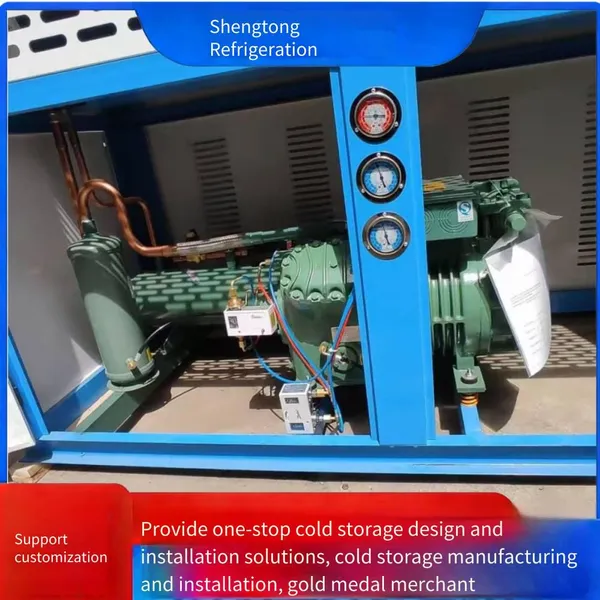 V-shaped Box-type Air-cooled Frascold-style Refrigeration Unit, Outdoor Freezer Piston Low-temperature Compression Unit for Cold Storage photo-5