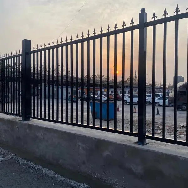Zinc Coated Steel Spear Top Fence Panel for Outdoor Decorative Security photo-3