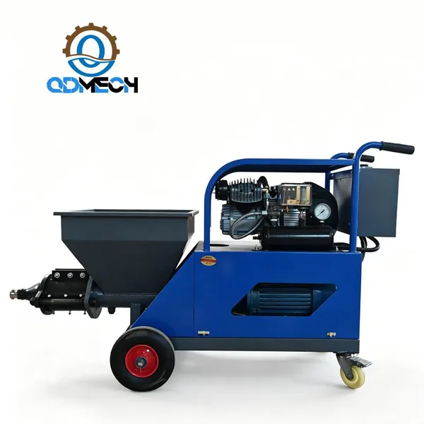 Máquina de pulverización de mortero y yeso Mo-Qdmech Mo801, Pulverizador de masilla para paredes eléctrico para uso en obras de construcción.