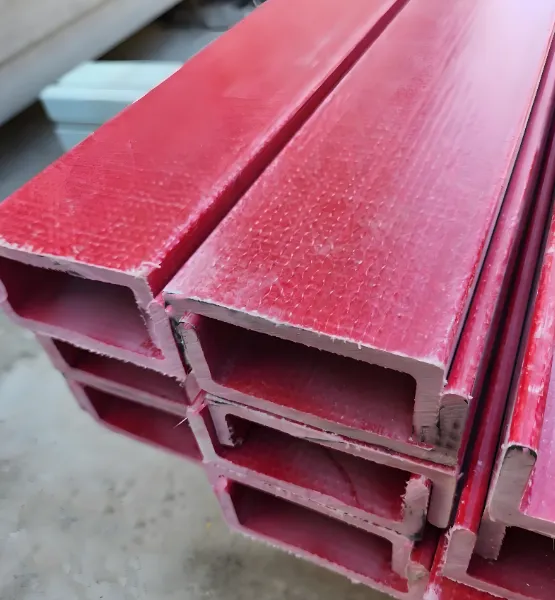 FRP Rectangular Tube for Chemical Plant Pipe Support, Corrosion Proof, 100x50mm Profile