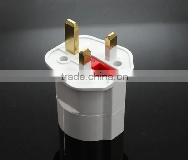 CE ROHS Approved HK UK Ireland Singapore Malaysia India Kuwait Bahrain Type G to Schuko Germany Type F Plug Travel Adapter photo-3