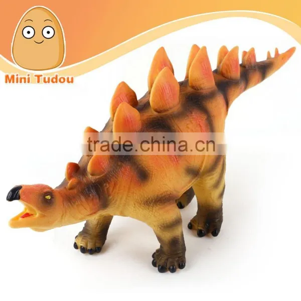 Amazing wild animal Dinosaur Toys Vinyl 22'' Stegosaurus Toy For children X038
