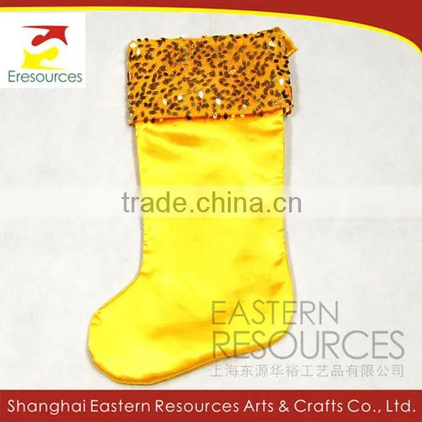 Satin Christmas Stocking With Sequin photo-3