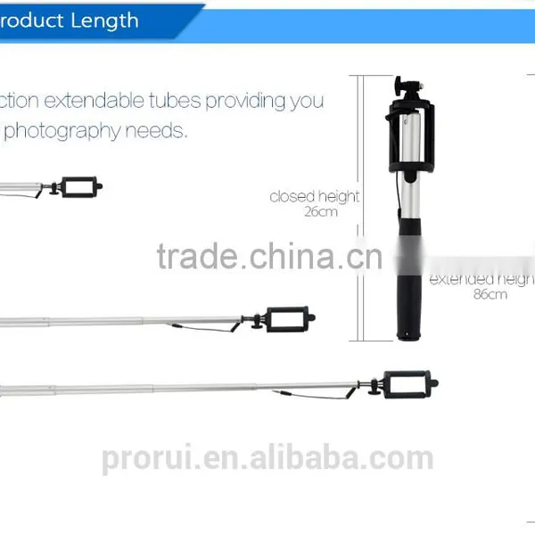 Top Selling Gadgets Retractable Wired Handle Monopod photo-5