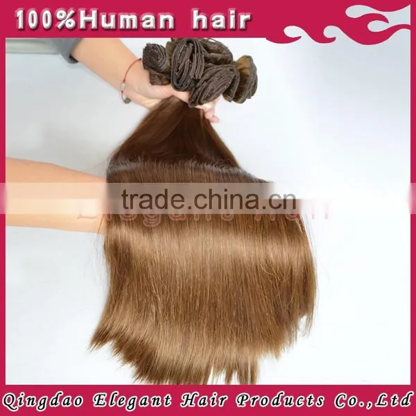 Hot Sale Color #4 Chestnut Brown Double Drawn Human Hair Clip in Extensions photo-3
