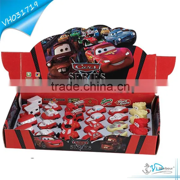 Pull Back Vinyl Fire Truck Toy Car photo-2