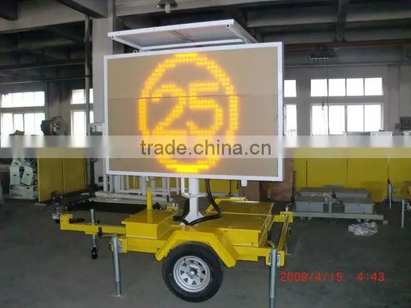 amber color variable message signs for traffic control