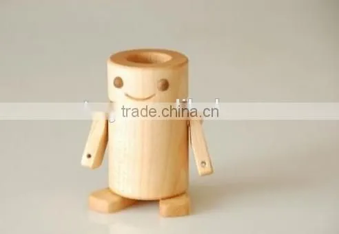 Promotional Gifts Special Shape Robert Usb Wood Usb Flash Drive Usb Flash Disk Custom Design Colors 4gb 8gb