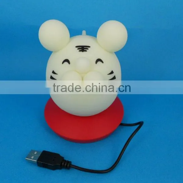 Silicone Soft Baby Room Thermometer LED Night Light photo-2