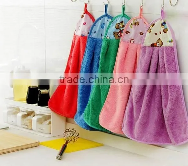 Factory Sale Directly Client Design Coral Fleece Hand Towel Stock photo-3