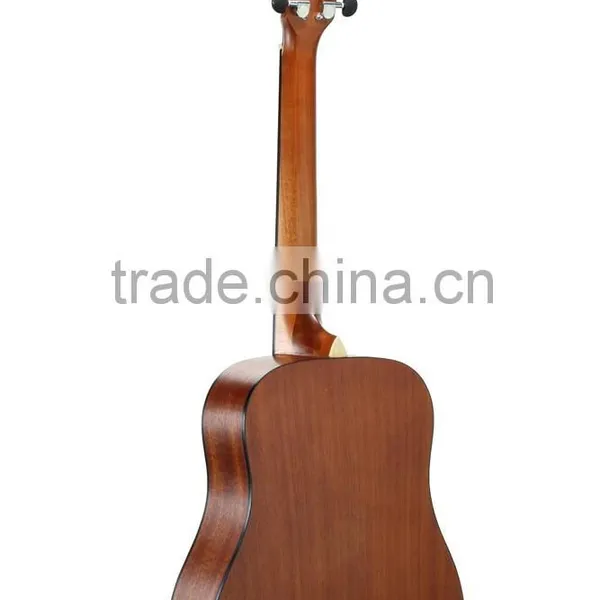 China Supplier UKU Brand 34" Chinese Wholesale Nature Color Spruce Body Mahogany Neck Global Acoustic Guitar photo-2
