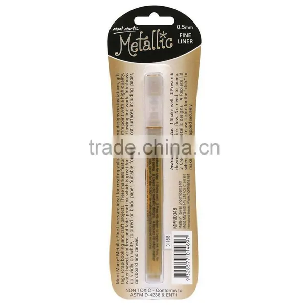 Mont Marte Metallic Marker Fine Point - Gold photo-2